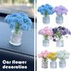 1pc Mini Simulation Vase Car Decoration Fresh Car Interior Decoration Flower Center Console Decoration Car Hanging Accessories