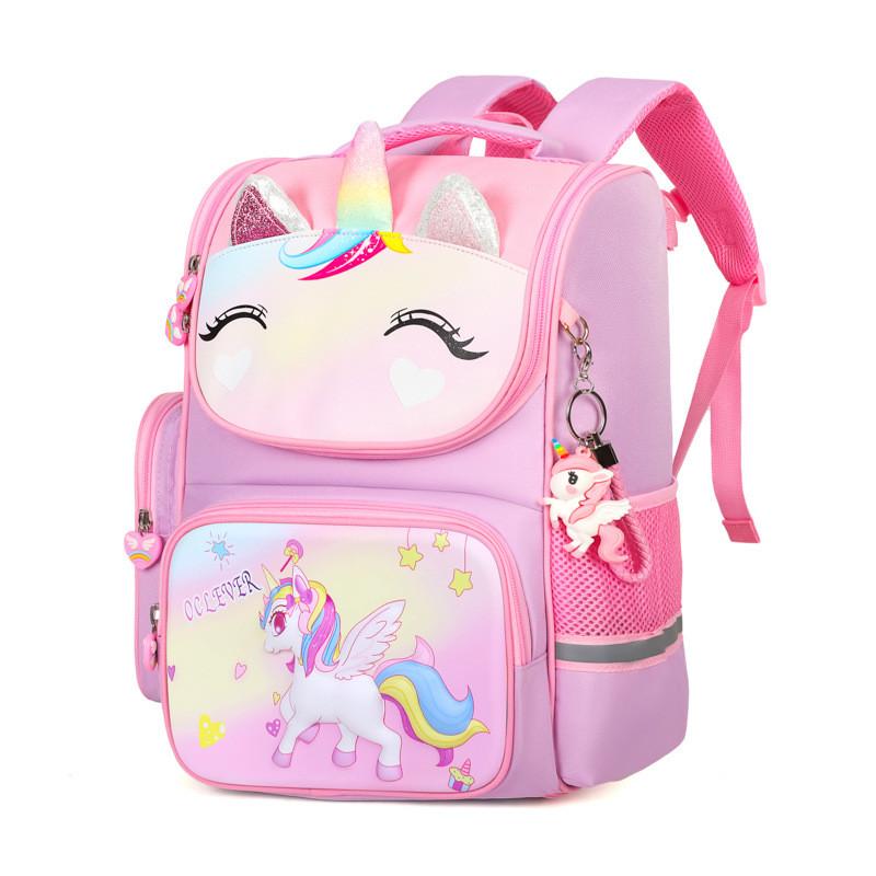 Girls Charming Lightweight School Backpack With Cute Unicorn And Styles Princess