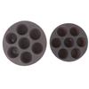 Seven-Hole Air Fryer Silicone Pad Griddle Plate Baking Tray Holder Tray Pan Accessories Silicone Cake Mold Kitchen Supplies Tool