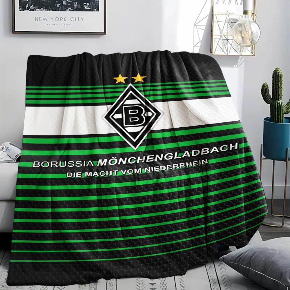 1pc Borussia Print Flannel Blanket, High quality Comfortable for All Seasons, Home Decor, Warmth and Comfort, Perfect for Christmas Gifts16