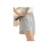 Anta Comfortable Simple Versatile Solid Color Casual Shorts Women shorts Pearl-Gray 962527506-2