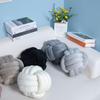 Nordic Hand-Woven Velvet Knot Pillow - Three-Strand Rope Ball Design