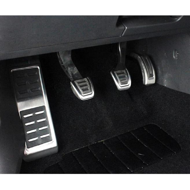 Car Pedal, Accelerator Pedal Covers, Compatible for VW Tiguan 2017 2018 2019 2020 2021 Car Pedals Foot Fuel Brake Clutch Cover,Pedal Protection Cover