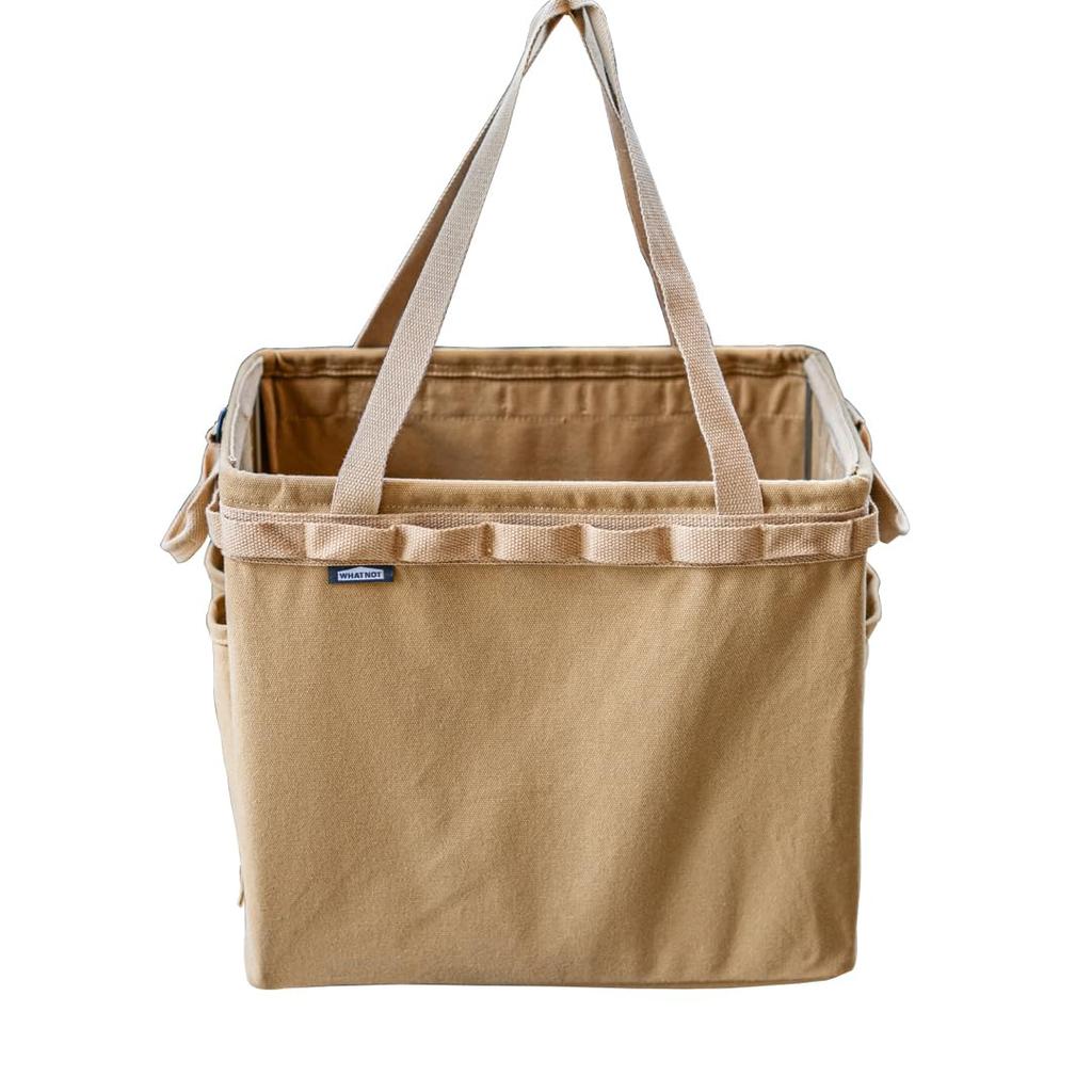 WHATNOT Storage Container Tool 360mm Wide X 250mm Deep X 320mm Bag, Canvas, High, OB-03-SB