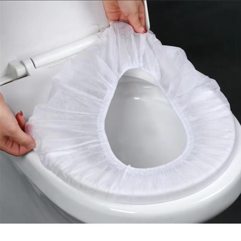10 Pieces/lot Disposable Toilet Seat Cushion Set Travel Seat Toilet Cover Travel Hotel Waterproof New Travel Toilet Cover