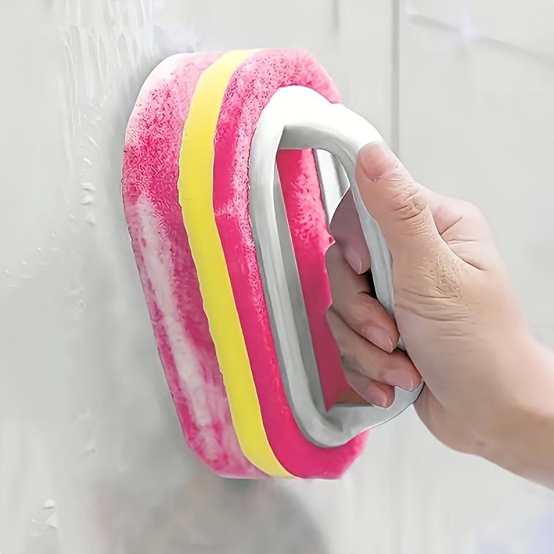 3pcs Shower Washer|Ergonomic Handheld Sponge Washer,Dual Color Design-Multifunctional Manual Cleaning Brush-Bathroom Accessories