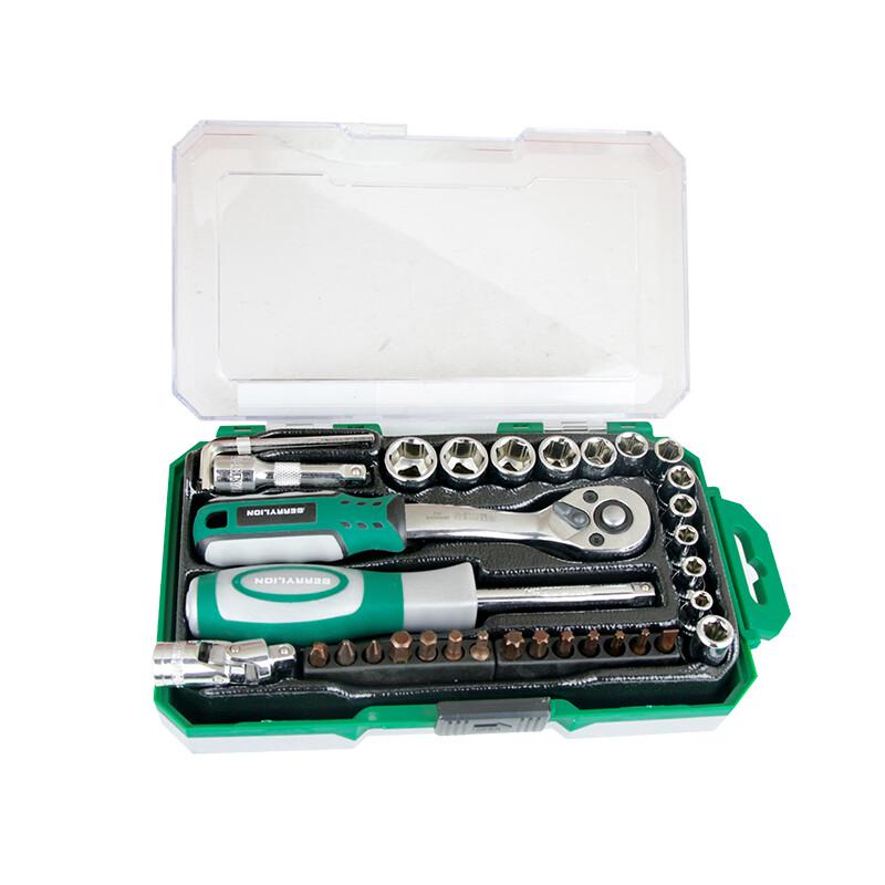 Berry Lion 35-Piece Ratchet Screwdriver & Socket Set