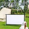 Punch-Free Wall-Mounted Outdoor Camping Projector Screen, High-Definition, 84-120 Inch