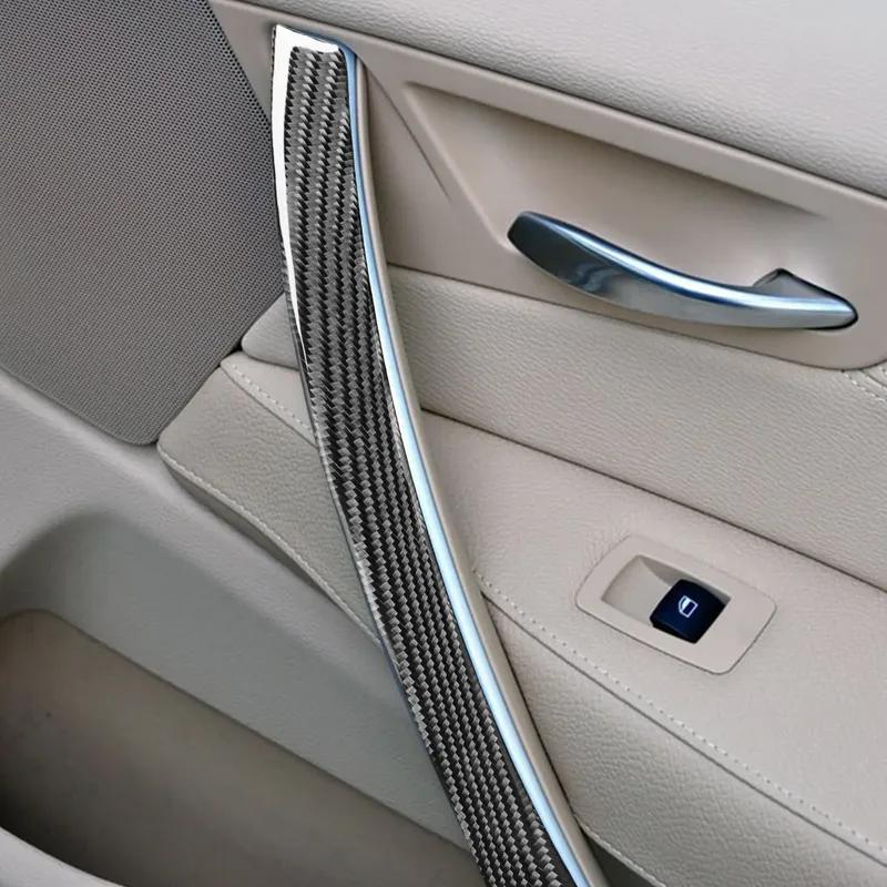 Carbon Fiber For BMW X3 E83 2004 2005 2006 2007 2008 2009 2010 Accessories Interior Door Armrest Panel Cover Trim Sticker