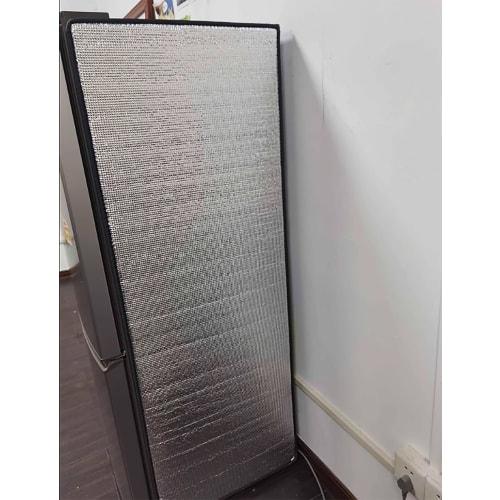 Universal Refrigerator Cover, Insulated Refrigerator Cover with Aluminum Foil, 625 Aluminum Foil Insulation Sheet, Sunshade Film for Upright Freezers,
