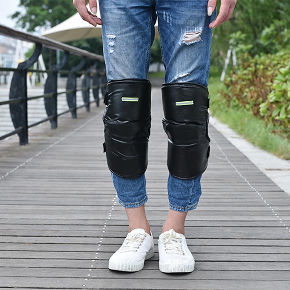 1 Pair of Short Knee Pads Motorcycle Scooter Knee Pads Protective Windproof Warm-keeping Leg Cover for Winter Autumn Riding