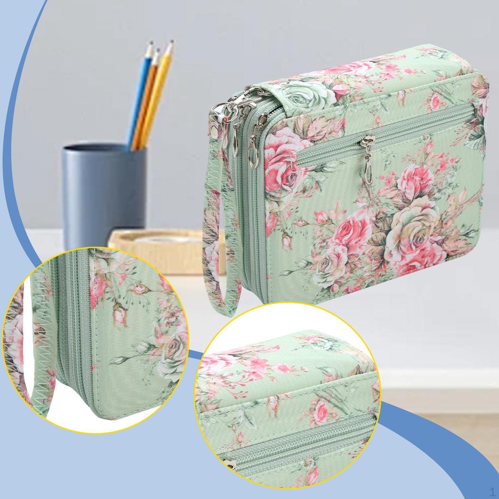 72 přihrádek Pouzdro na tužky Zipové pouzdro Taška Oxford Organizér na pera pro kreslení Psaní Škola Kancelář Skladování