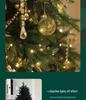 Green Copper Wire Christmas Tree String Lights - Outdoor Starry Sky Garland.