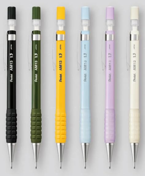 

Pentel AMAIN механический карандаш AM13 6 цветов набор из 6 шт 1.3 мм