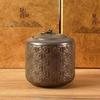 Vintage Gilt Ceramic Tea Caddy Moisture-proof Sealed Storage Box Candy Coffee Bean Canister Food Jar Container Home Decoration
