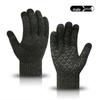 "Warm Knitted Touchscreen Gloves for Couples: Thick Non-Slip Wool, Men’s & Women’s Winter Design."