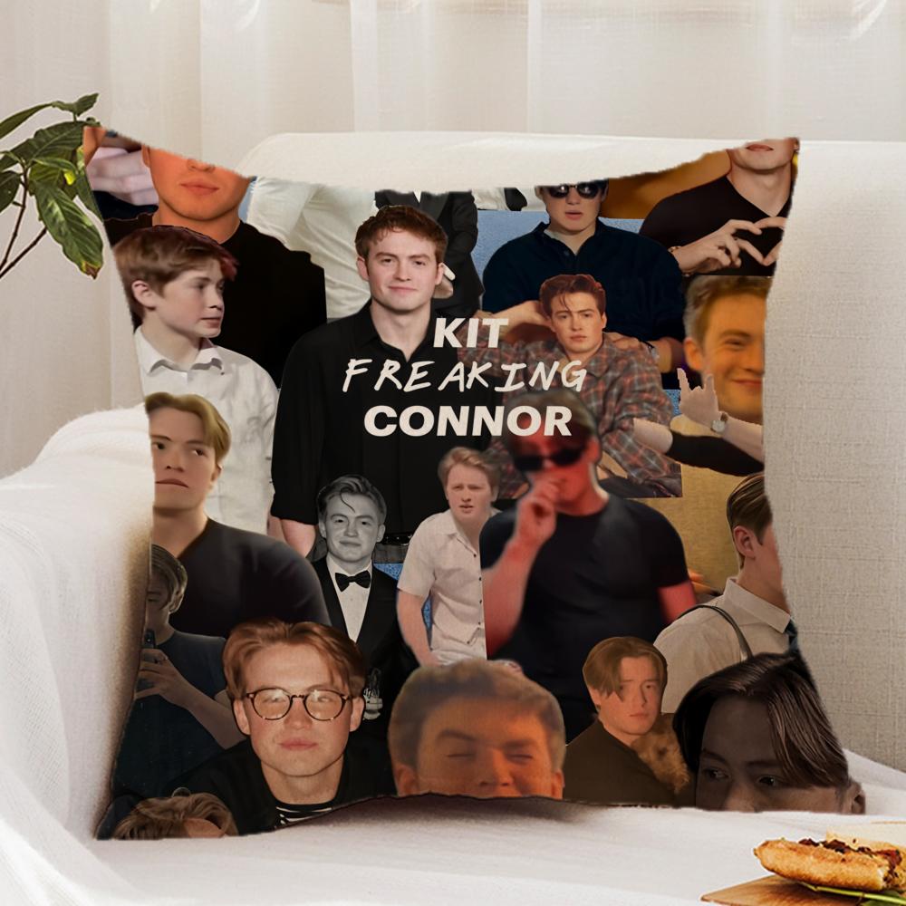 K-Kit C-Connor Cushion Cover Premium Comfort Reversible Pillow Cover - Dual - Use Design for Home & Car