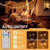 Led G40 Solar Globe Led String Lights Outdoor Waterproof Shatterproof Solar Hanging Lights for Backyard Bistro Decoration Light