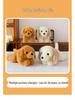 Golden Retriever Puppy Plush Toy in Lying Pose - Adorable and Soothing Companion Doll