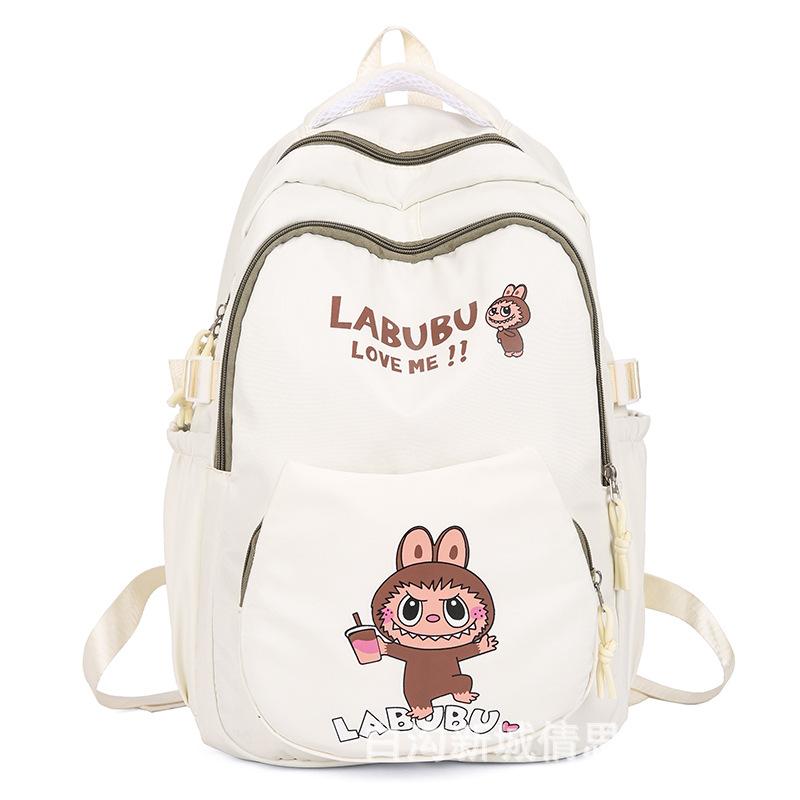 Labu Cartoon Printed Children's Backpack Large Capacity Backpack Casual Versatile High Beauty Elementary School Student Backpack KTY