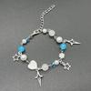 Handmade Flower Beaded Bangle Fashion Star Heart Charm Bracelets Wristband Temperament Bangle Statement Jewelry