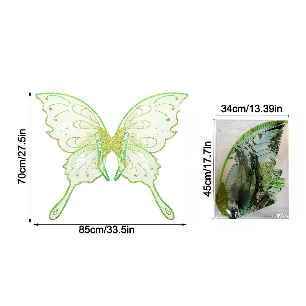 Back Attachment Butterfly Fairy Wings Sparkling Dress Up Wings Butterfly Costume Wings  Women Girls