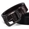 Retro Pin Buckle Belt Women'S Wide Casual Pants Belt Fashion Decoration Leather Belt Lengthened
