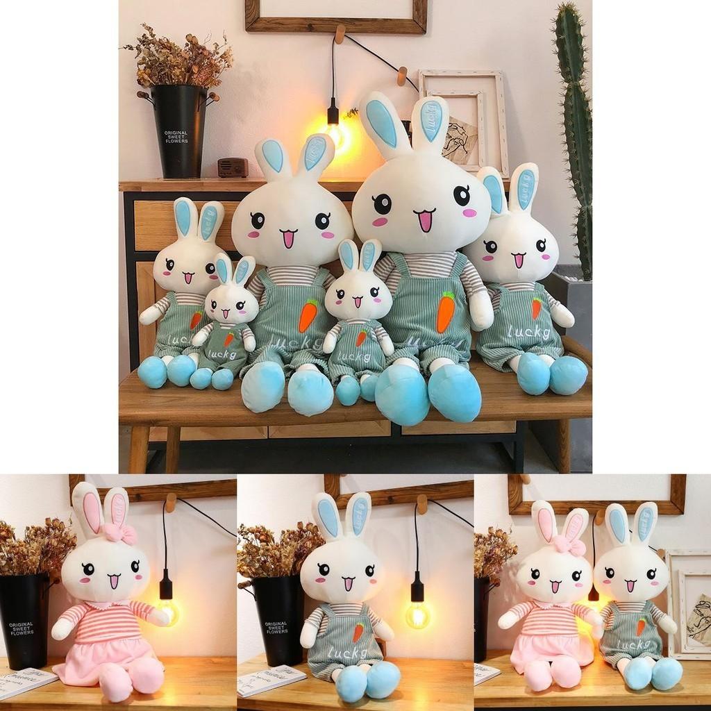 Adorable Sweet Couple Bunny Plush Toy Cuddly Rabbit Stuffed Animal Birthday Gift