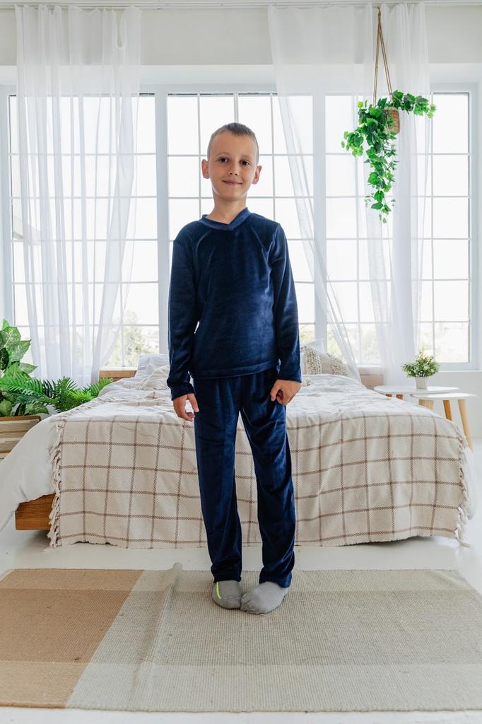 Pajamas – Teen Boys' Plush Velour Set, Warm Winter Comfort, Winter 6412-030 HC