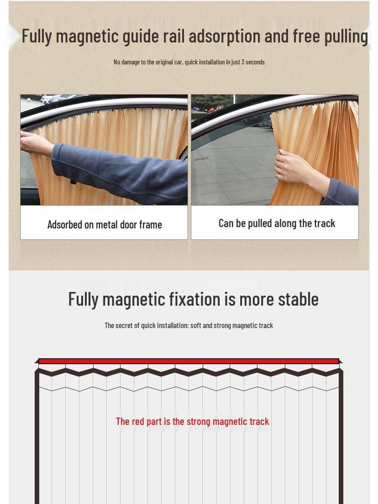 Volvo Rear Window Sunshade Curtains for XC60, S60, S90, XC90, XC40, V60
