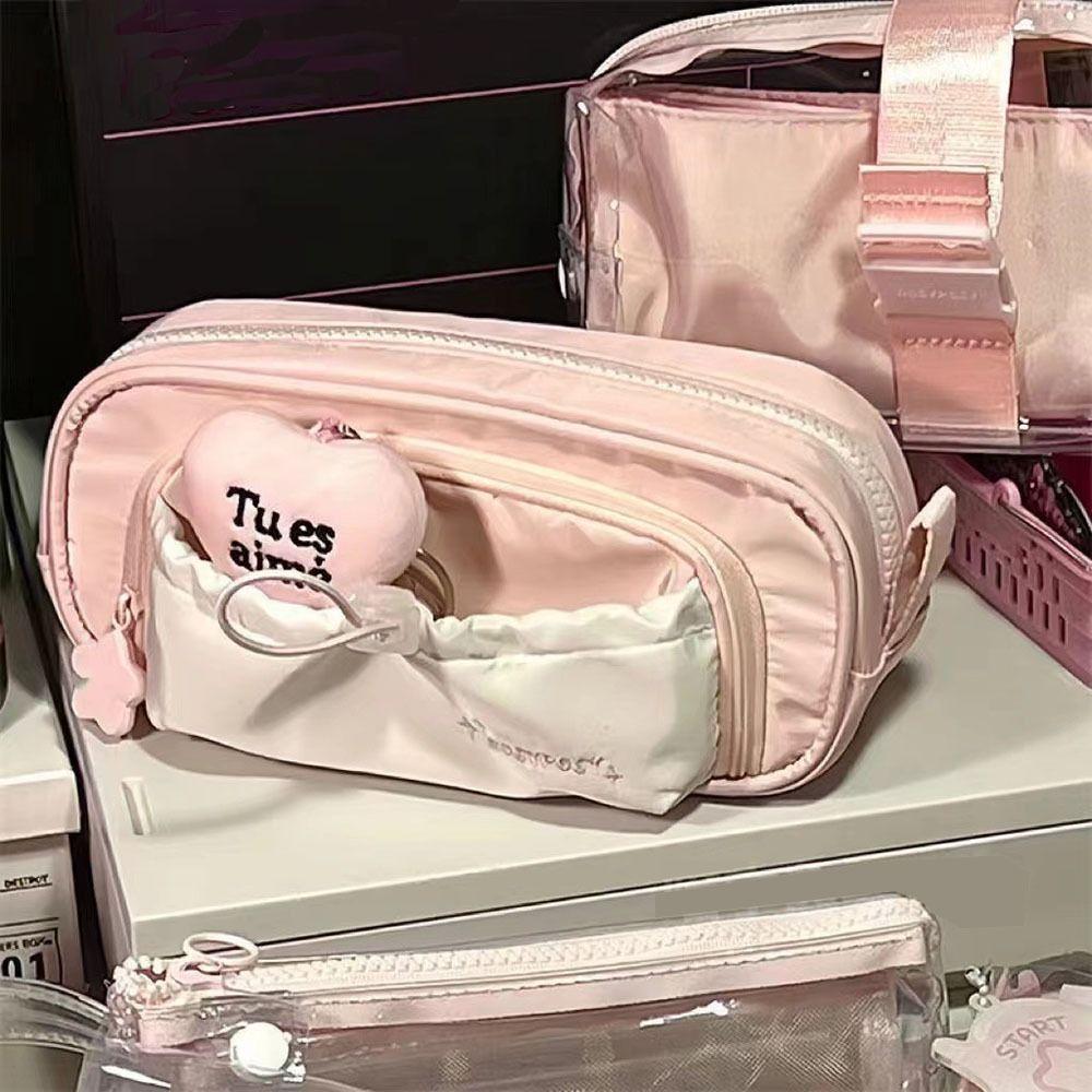 Multi Layered Stationery Organizer Multi-function Pen Pouch Fashion Stationery Storage Bag
