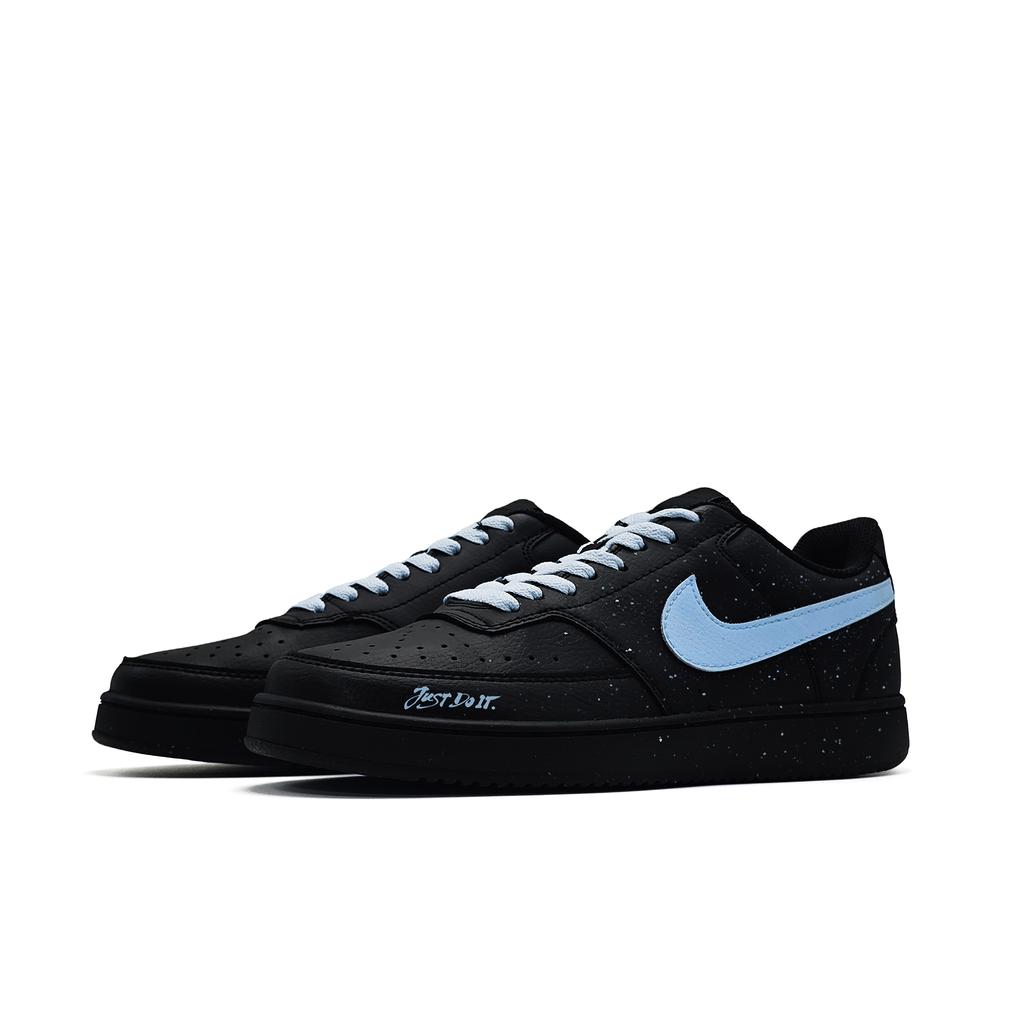 Nike Court Vision Low Ice Blue Star Island PU Synthetic Leather Slip Resistant Abrasion Resistant Low top DH2987-002(Team1364-)