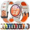 Quick Release Sport Silicone Band 22mm Breathable Perforated Two-Tone Replacement Strap for HUAWEI WATCH GT Runner 2/GT 6 5 46mm