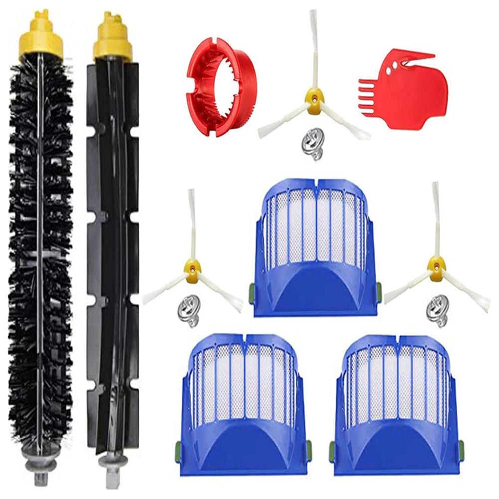 

1 Set For iRobot Roomba 600 Series 1 Pair Main Brush+3 Filter+3 Side-Edge Brush+2 Cleaning Comb A