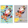 2/4/6/8pcs Hot Sale Christmas Stickers Santa Claus Doors Windows Without Trace Static Cling Children's Room Christmas Decoration