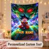 Custom Personalized Tapestry,Dragon Ball Print Custom Name Text Wall Art Hanging for Bedroom
