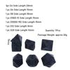 Family Game Role Playing Game Educational Toy Black RPG Dice Set Polyhedral Dice Number Dices Kit