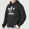 Adidas Originals Trefoil Logo Print Drawstring Hoodie Men Hoodie Black IC5731