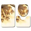 3D Snow Bathroom Toilet Three-Piece Floor Mat Door Mat Bathroom Carpet