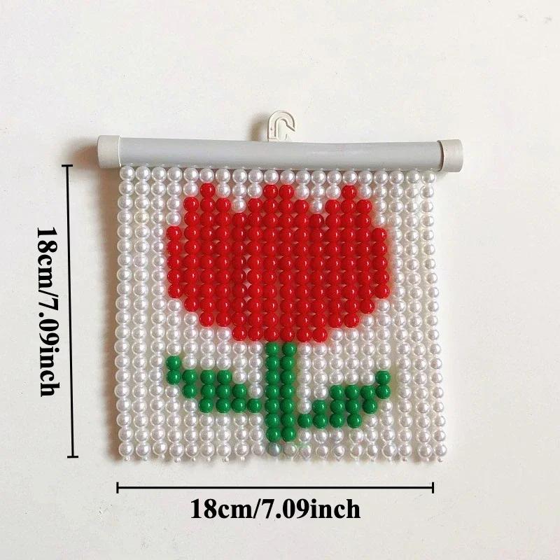 Cartoon Panda Hanging Beads Ornaments Handmade Cat Crafts Wall Art for Girls Room Decor Creative Wall Decoration Trendy 2025