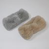 Damen Luxus Winter 100% Rexkaninchenfell gestricktes elastisches Stirnband hohe Qualität echtes Fell Haarband Mode Rexkaninchenfell Schal