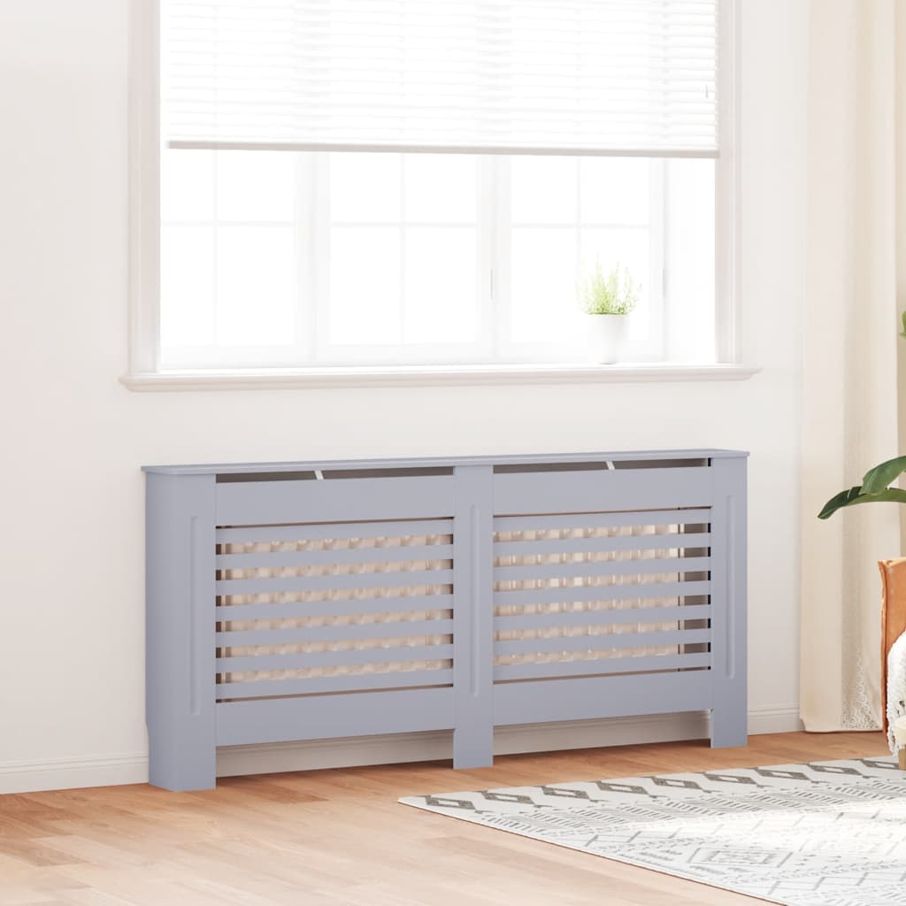 Radiator Cover Anthracite 172 x 19 x 81.5 cm MDF