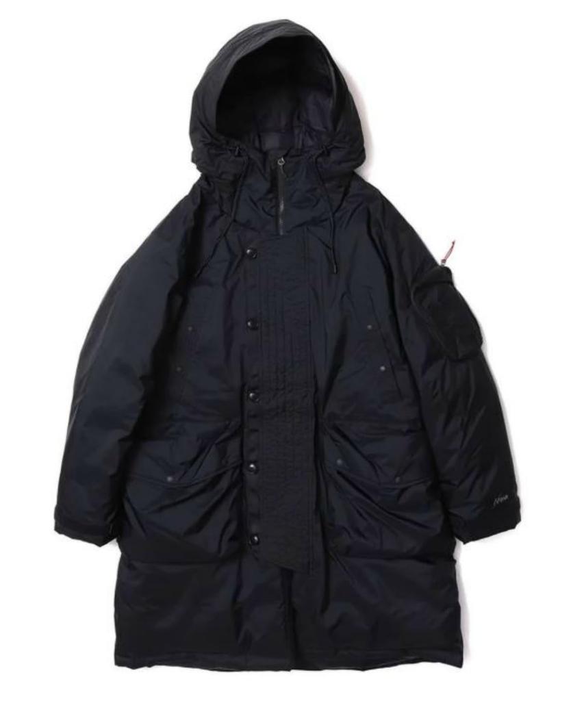 NANGA Auroratex Down Field Half Size L Men's Coat, Black,