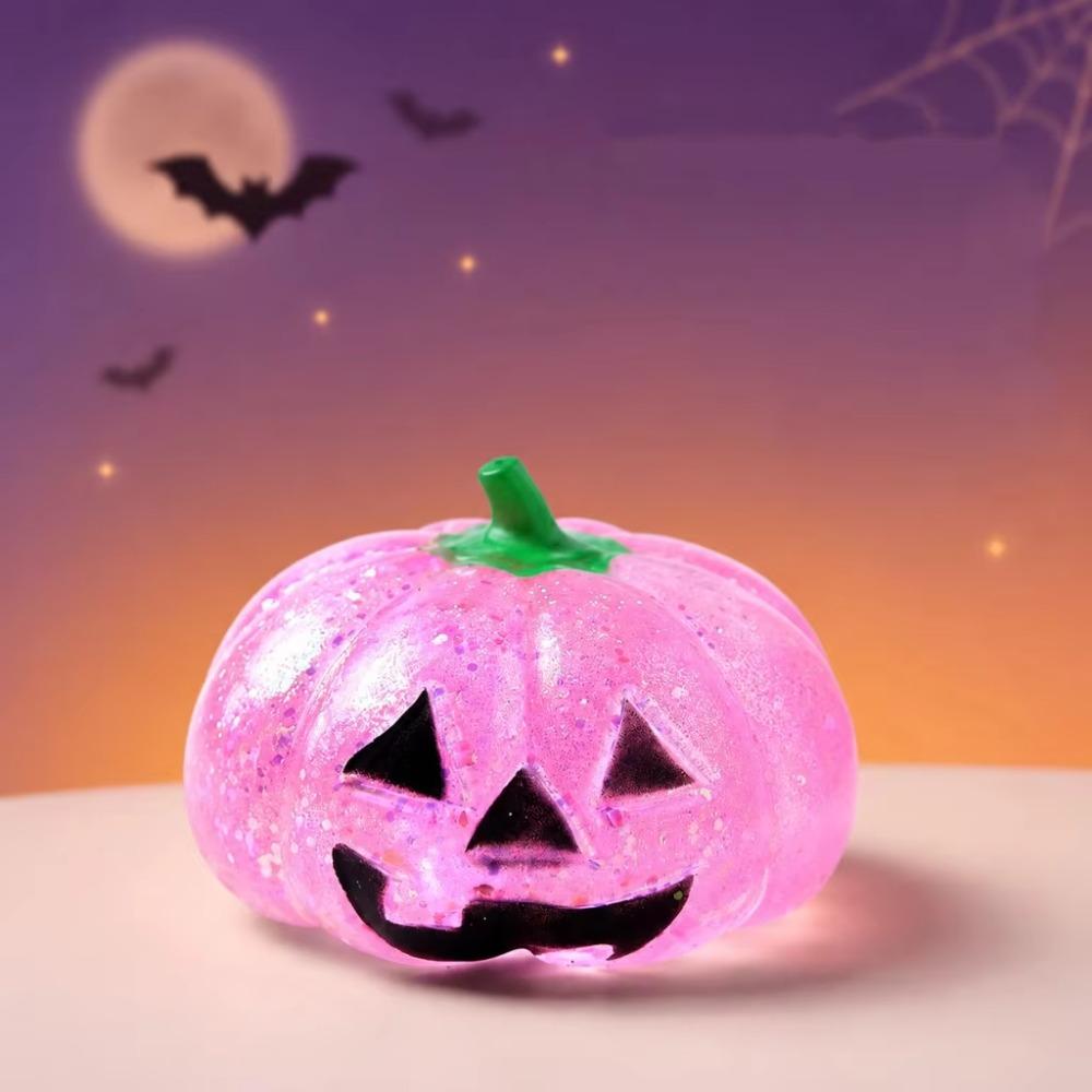 Pumpkin Maltose Pressure Ball Wet Toy for Relieving Stress, Soft and Slow Rebound Fidget Toy for Stress Relief Halloween Gift
