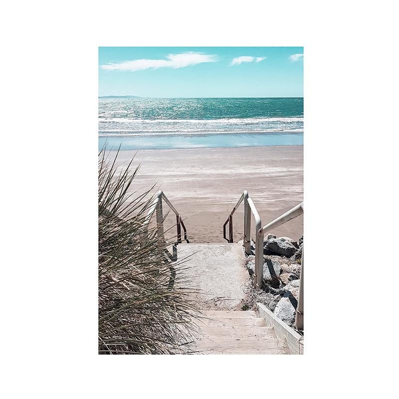 Decorative Poster Beach Ocean Summer Theme Wall Poster Prints Canvas Painting Wall Art Pictures Living Room Office Decorative