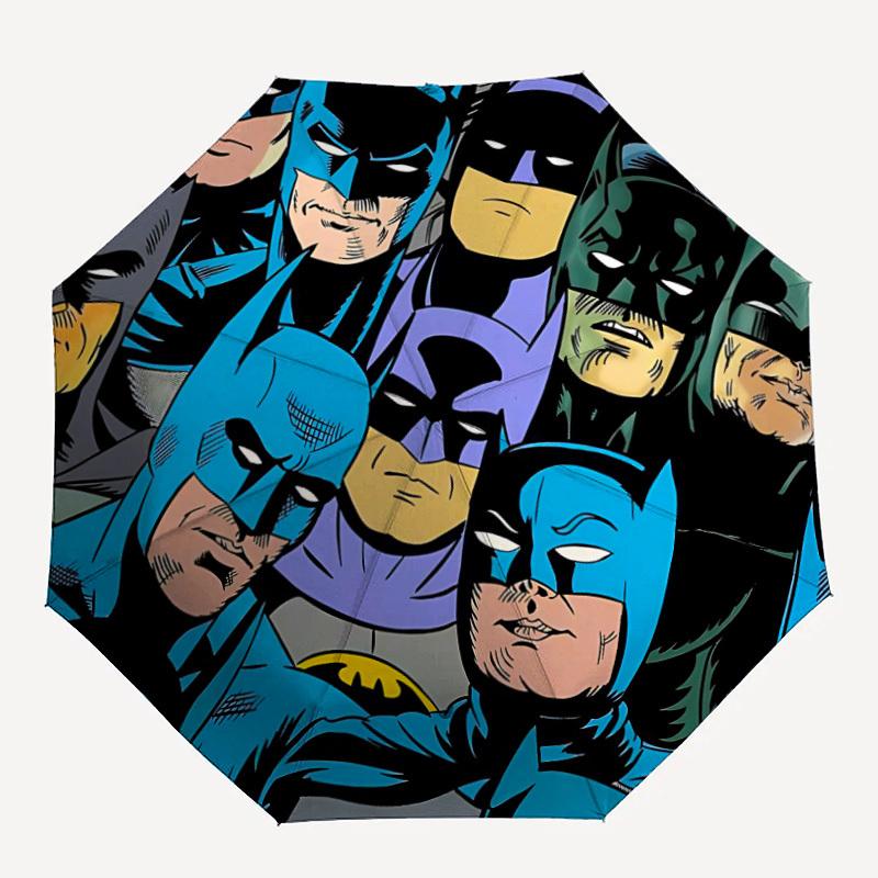 

1pc Batman Heroes Automatic Folding Umbrella - Compact 8-Rib Design, Durable Plastic & Iron, Lightweight for Outdoor Daily Use21144