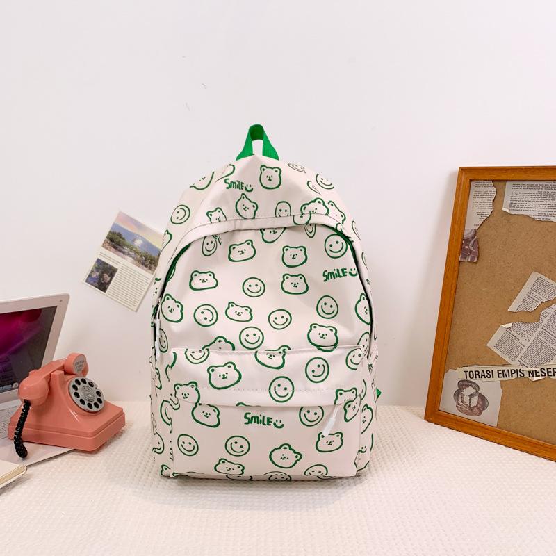 Schoolbag Korean version small fresh backpack 1011 summer graffiti junior high school boys and girls campus schoolbag cartoon print backpack