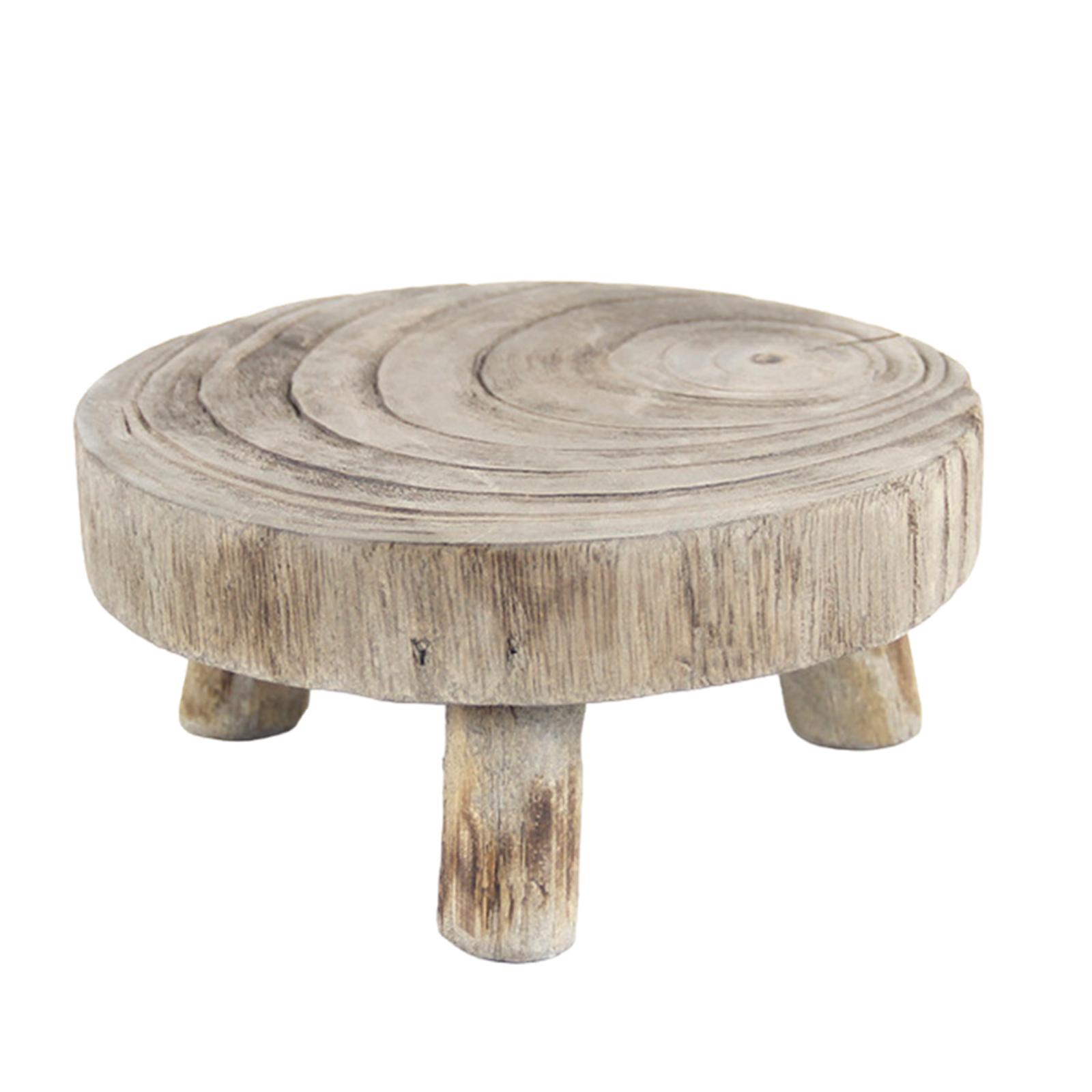 Подставка для растений в деревенском стиле круглая модная деревянная табуретка для растений для гостиной офиса внутреннего двора 4287₽