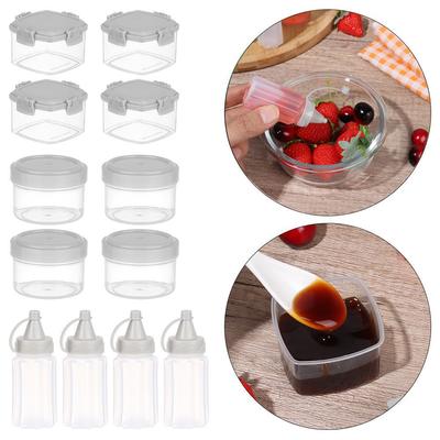 Clean Kitchen Tools Bento Seasoning Boxes Mini Spices Jar Barbecue Accessories Squeeze Sauce Bottle