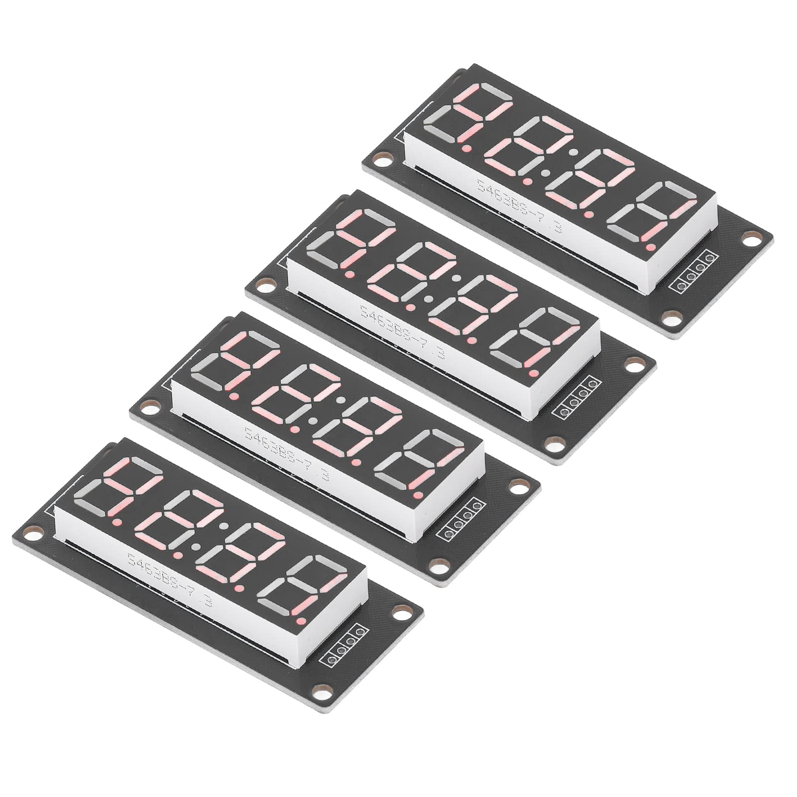 

Set of 4 TM1637 Tube LED Segment Display TM16377 Segment Time Display Clock Display 4-Digit 7-Segment 0.56-Inch 4-Digit Modules, Module, (Red,